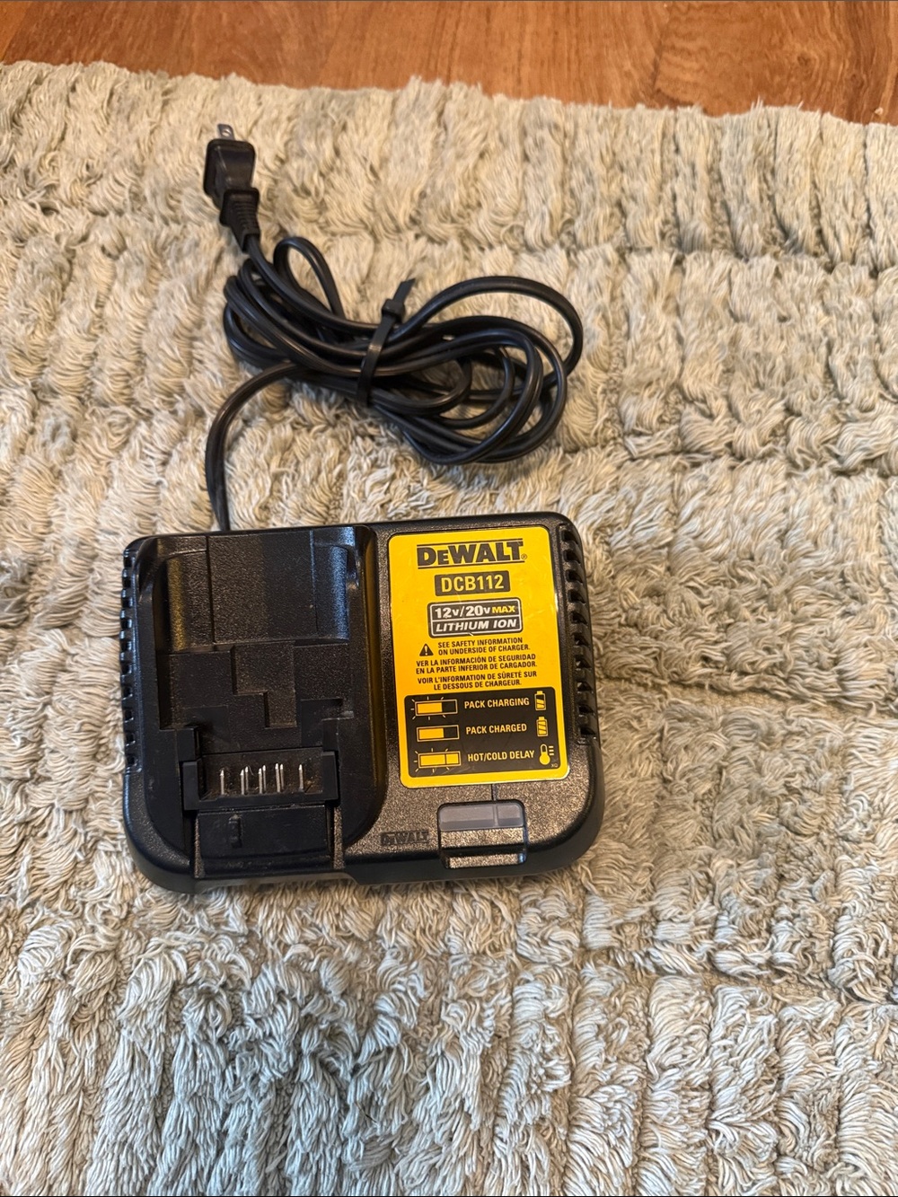 DEWALT DCB112 12V/20V Max Lithium-Ion Battery Charger - Black/Yellow